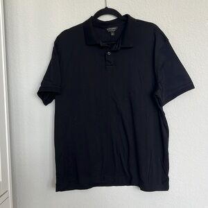 Banana Republic Black Luxe Touch Performance Polo